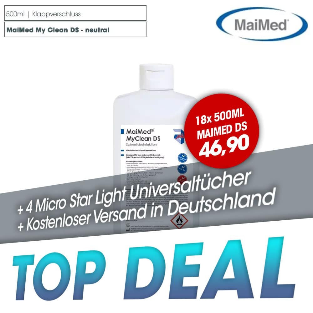 Kombideal MaiMed® - MyClean DS Flächendesinfektion + Micro-Star Light + Kostenloser Versand