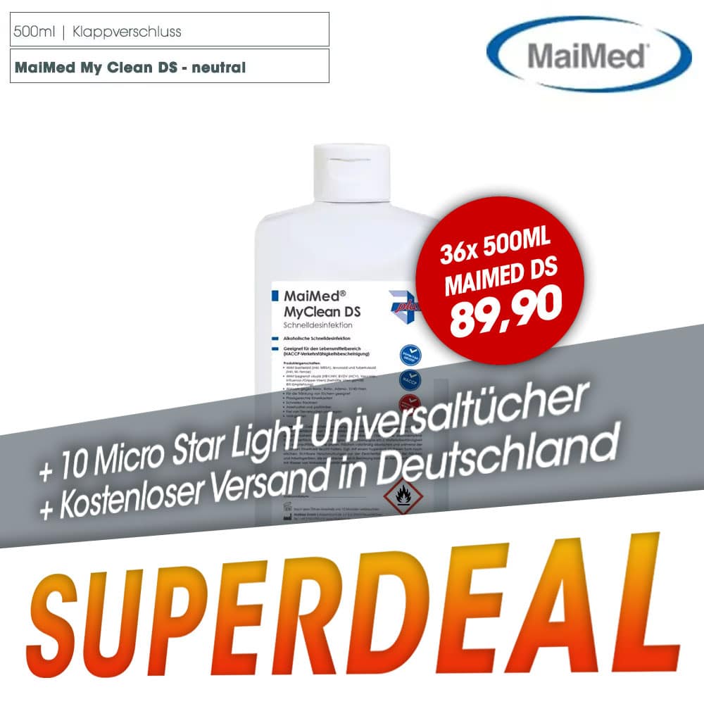 Kombideal MaiMed® - MyClean DS Flächendesinfektion + Micro-Star Light + Kostenloser Versand