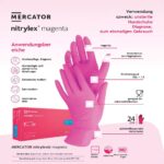 MERCATOR Nitrylex magenta Nitrilhandschuhe