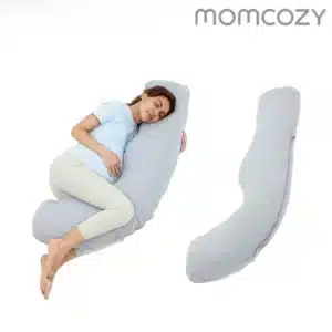 Momcozy Schwangerschaftskissen J-förmig – Länge 101 cm