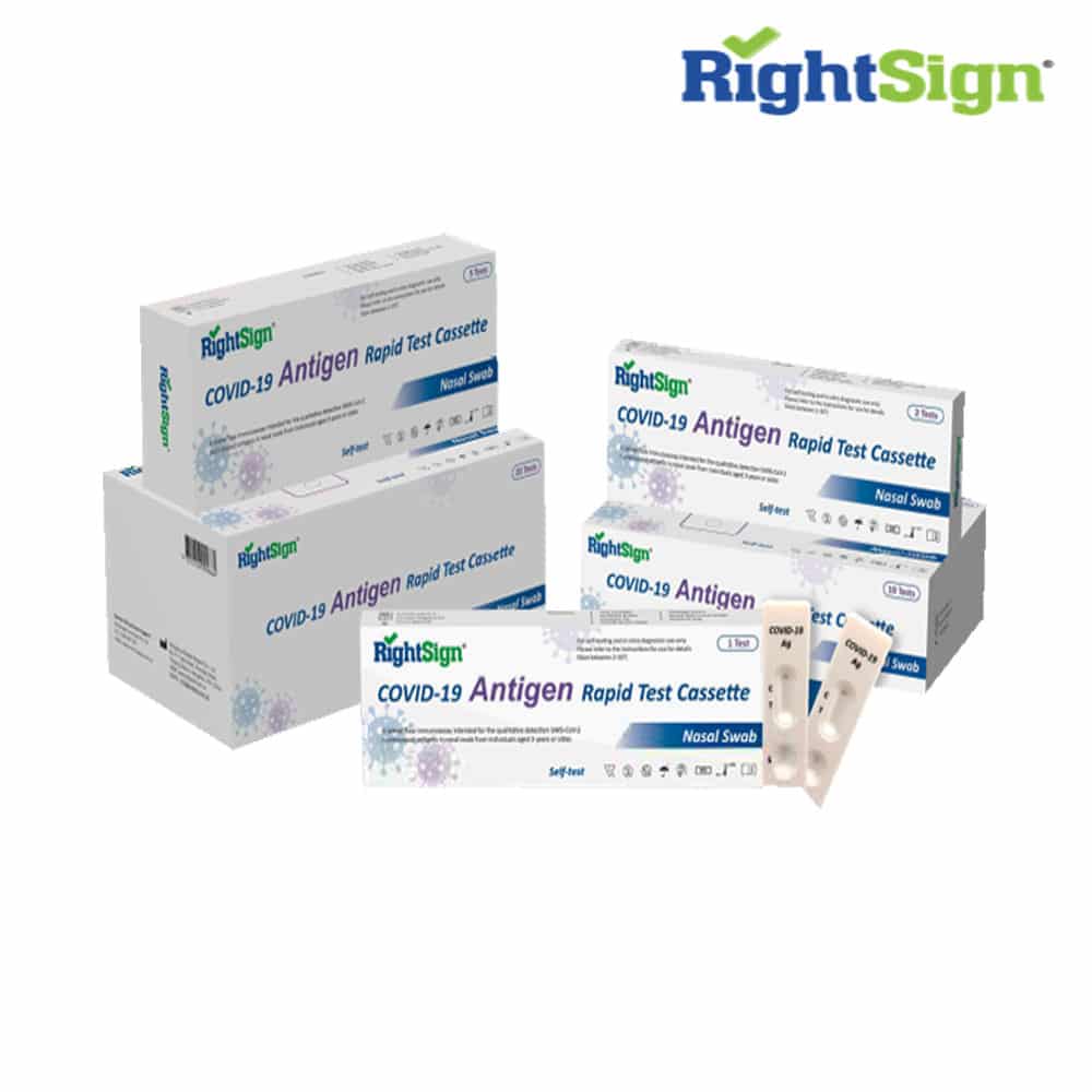 RightSign COVID-19 Antigen Laien-Schnelltest - CE1434 MHD 09.08.2024