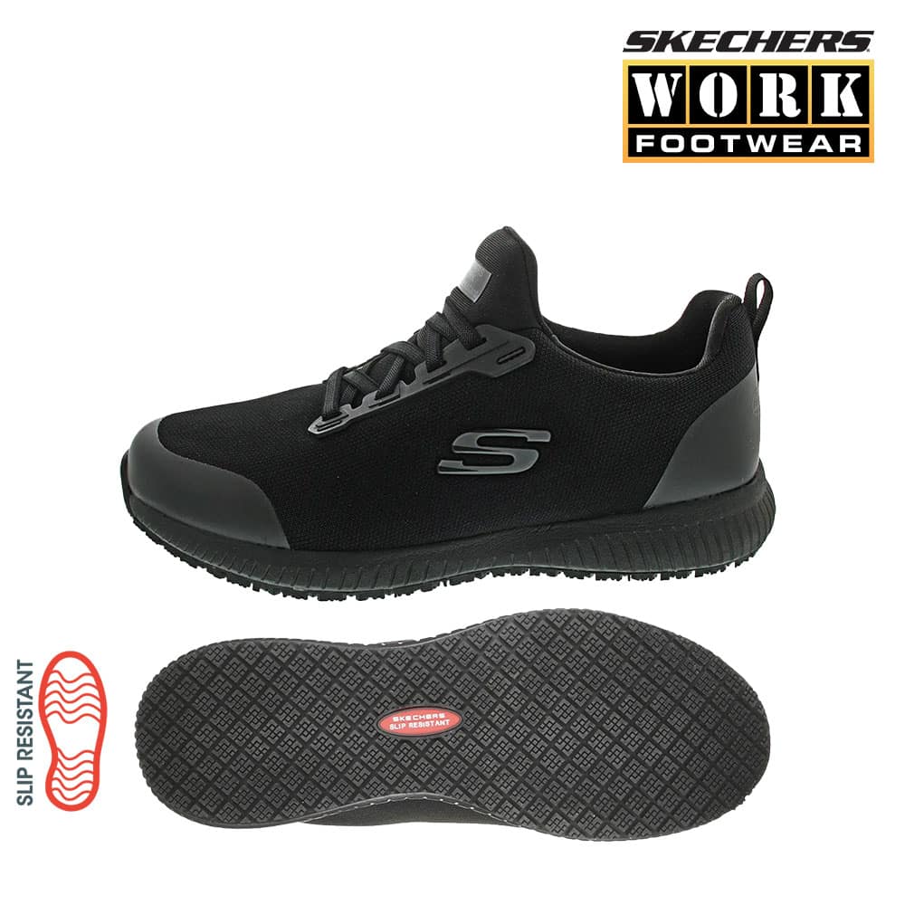 SKECHERS Squad SR Herren-Berufsschuh - schwarz