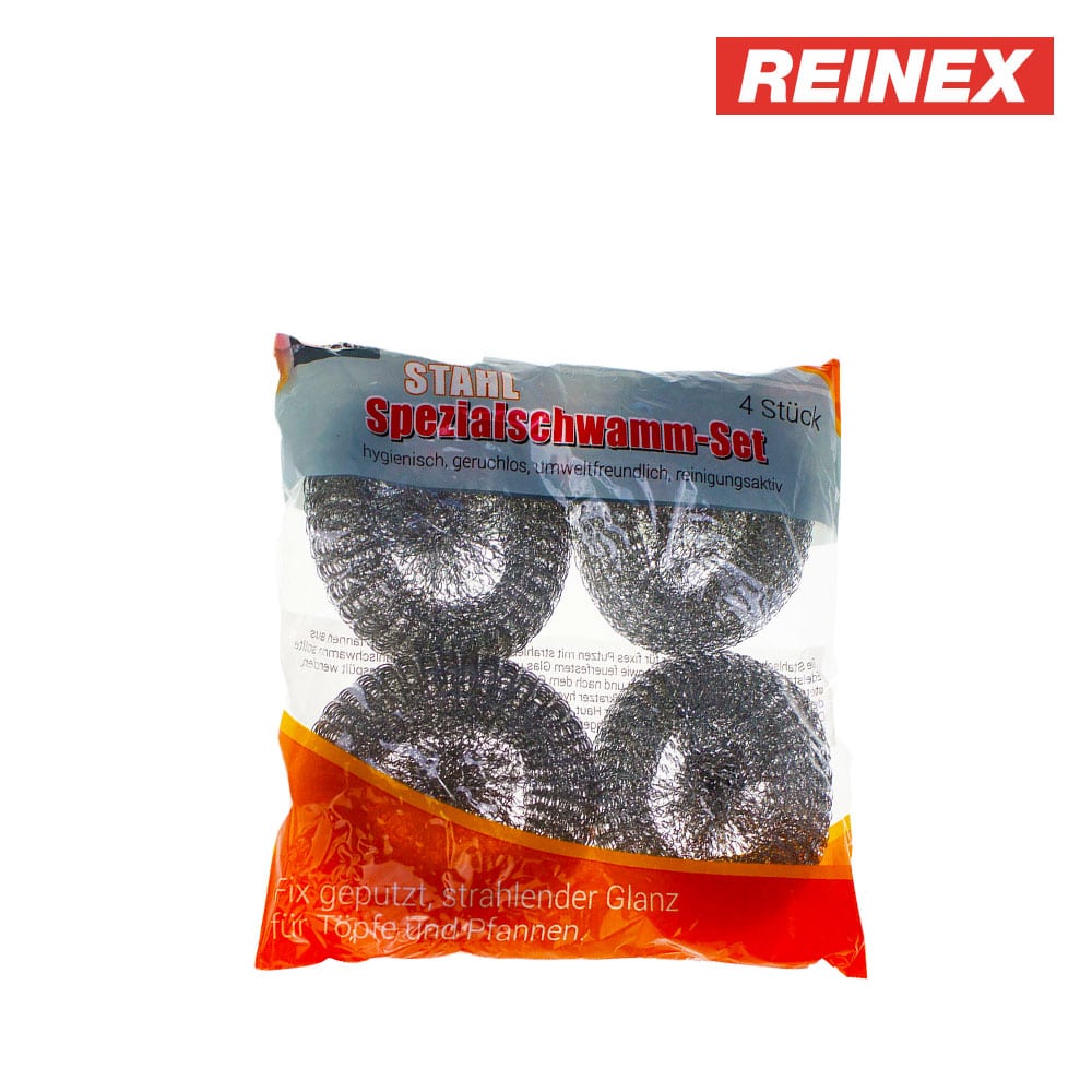 REINEX Pack Stahl Spezialschwamm-Set-4er