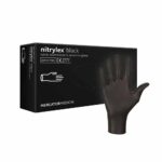 Eine Packung MERCATOR Nitrylex-black Medizinische Nitril-Handschuhe