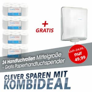 Kombideal 24 Handtuchrollen und Papierhandtuchspender