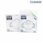 Climask FFP2 Masken in Weiß 3D-Design Klimaneutral 94% Filterleistung