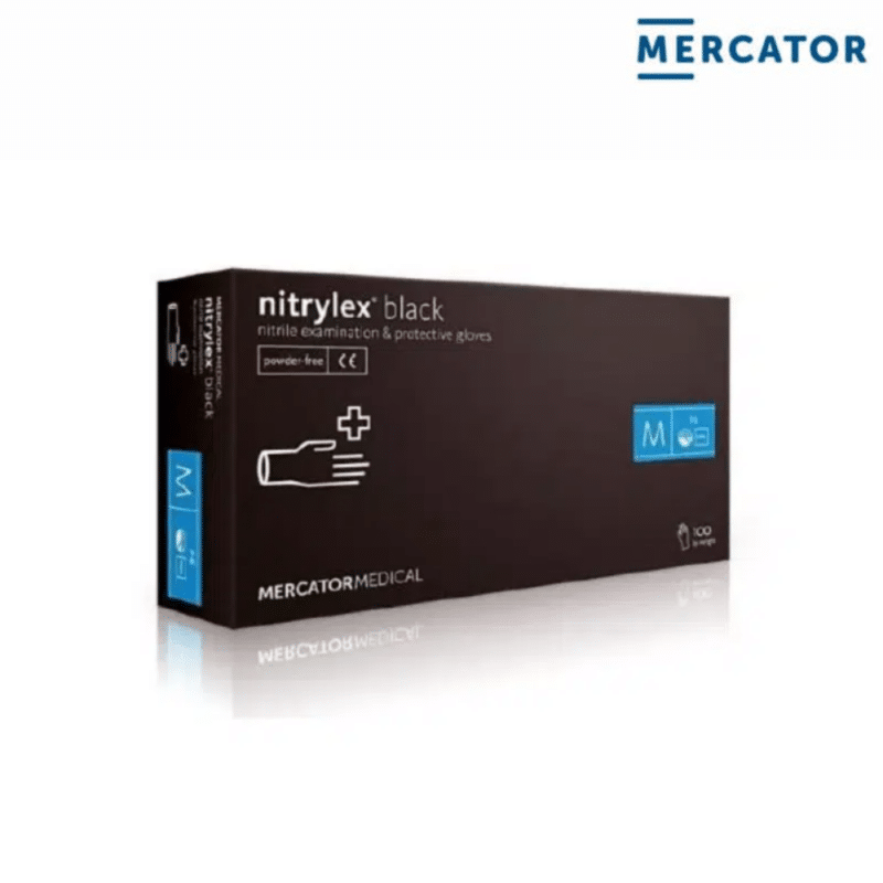 MERCATOR Nitrylex black Medizinische Nitril-Handschuhe