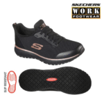 SKECHERS Work Squad SR schwarz/gold Damen