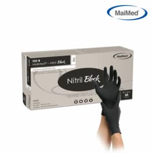 MaiMed-Nitril Black puderfrei, Latexfreie-Handschuhe1 Box (100 Stk./Box)